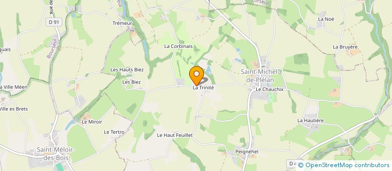 localisation de l'entreprise MADAME ANNE-LISE MOUCHEL  SAINT-MICHEL-DE-PLELAN