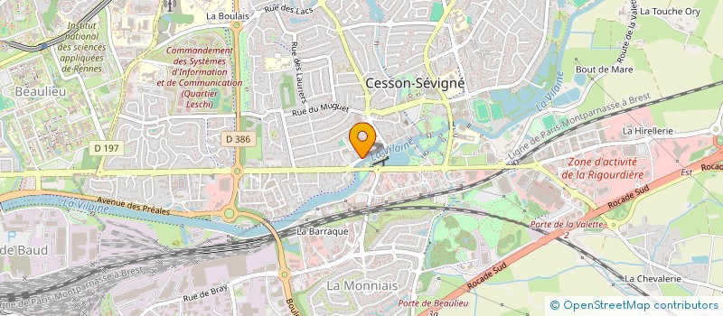 localisation de l'entreprise MADAME ANNE-LISE MOUSSET  CESSON-SEVIGNE