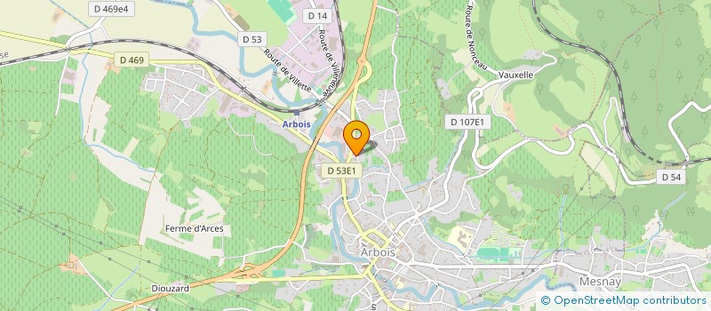 localisation de l'entreprise MADAME ANNE-LISE ODOBEL  ARBOIS