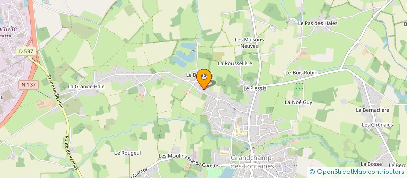 localisation de l'entreprise MADAME ANNE-LISE OLLIVIER à GRANDCHAMP-DES-FONTAINES