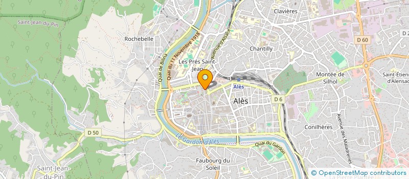 localisation de l'entreprise MADAME ANNE-LISE PERRIER  ALES