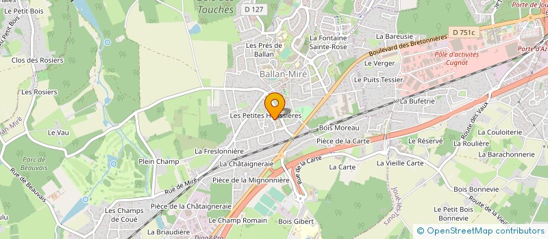 localisation de l'entreprise MADAME ANNE - LISE PLAETEVOET  BALLAN-MIRE