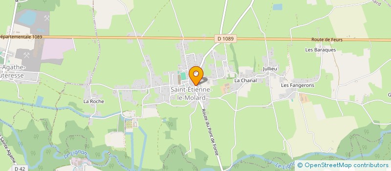 localisation de l'entreprise MADAME ANNE-LISE RECORBET  SAINT-ETIENNE-LE-MOLARD