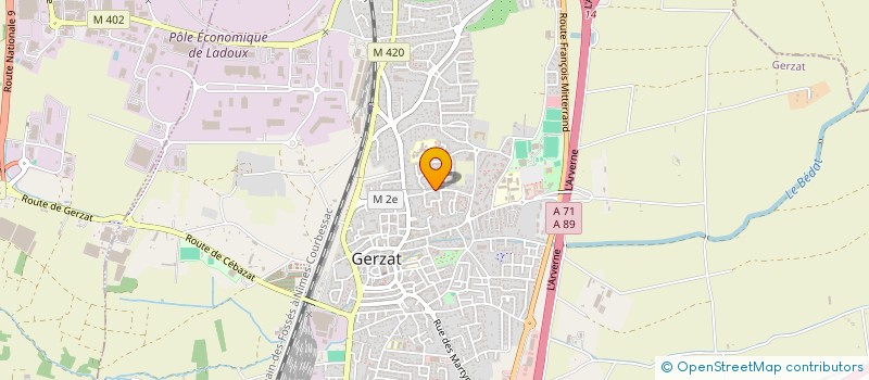 localisation de l'entreprise MADAME ANNE-LISE RODIER  GERZAT