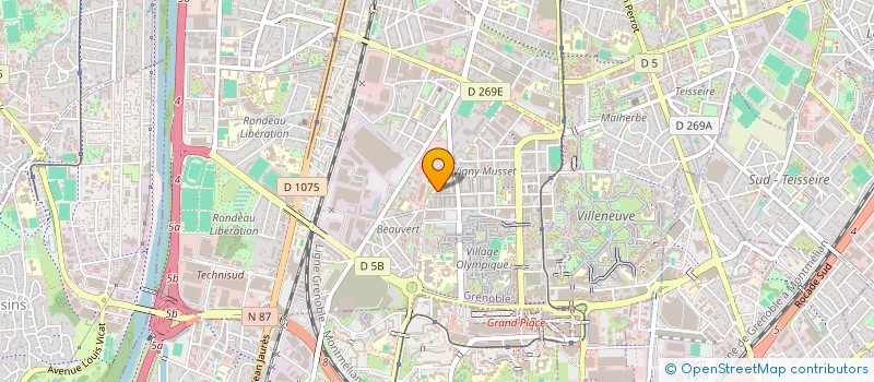 localisation de l'entreprise MADAME ANNE-LISE ROMBACH  GRENOBLE