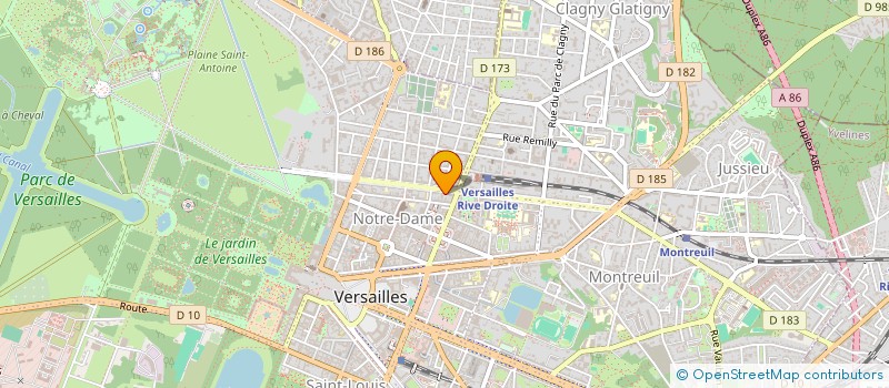 localisation de l'entreprise MADAME ANNE-LISE ROY à VERSAILLES