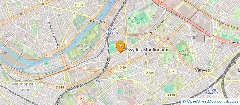 localisation de l'entreprise MADAME ANNE-LISE SIRVAIN à ISSY-LES-MOULINEAUX