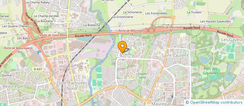 localisation de l'entreprise MADAME ANNE-LISE TILLY  SAINT-GREGOIRE