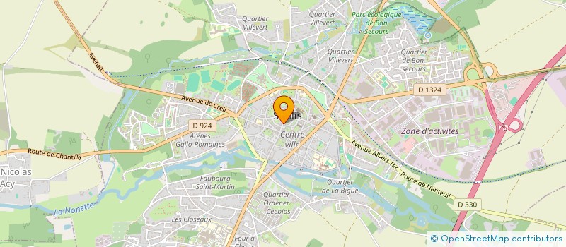 localisation de l'entreprise MADAME ANNE-LISE VERGOTE--COUDOURNAC  SENLIS