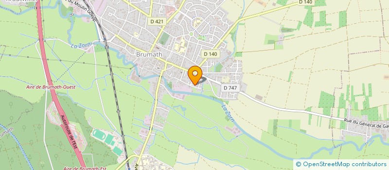 localisation de l'entreprise MADAME ANNE-LISE VOUILLOT  BRUMATH