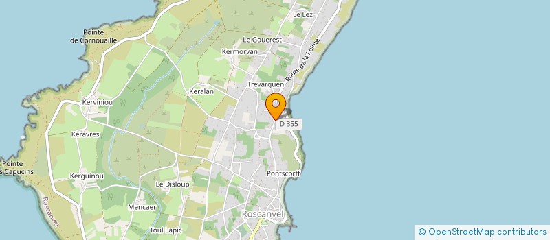 localisation de l'entreprise MADAME ANNE LOAEC  ROSCANVEL