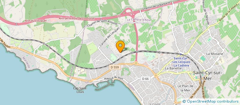 localisation de l'entreprise MADAME ANNE LOAEC à SAINT-CYR-SUR-MER
