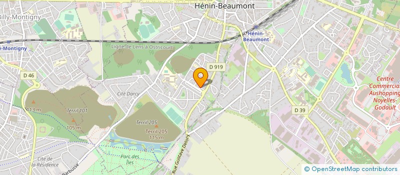localisation de l'entreprise MADAME ANNE LONCKE à HENIN-BEAUMONT