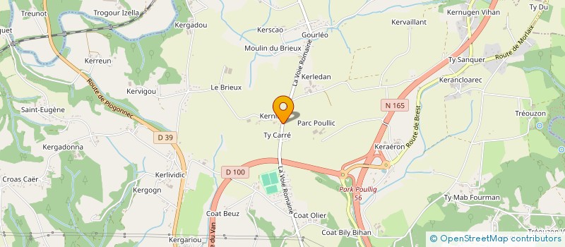 localisation de l'entreprise MADAME ANNE LONGELIN  QUIMPER