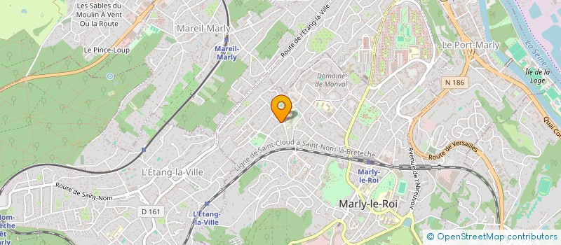 localisation de l'entreprise MADAME ANNE LONGUEVILLE  MARLY-LE-ROI