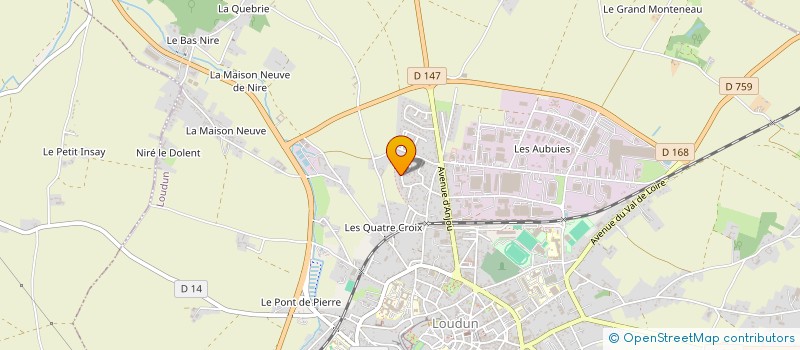 localisation de l'entreprise MADAME ANNE LOPES  LOUDUN