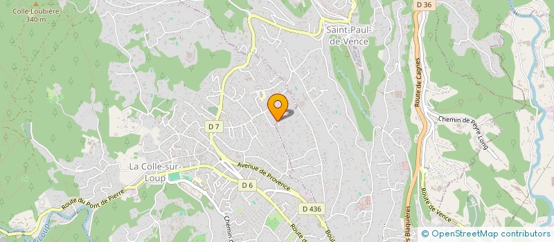 localisation de l'entreprise MADAME ANNE LOPEZ  LA COLLE-SUR-LOUP