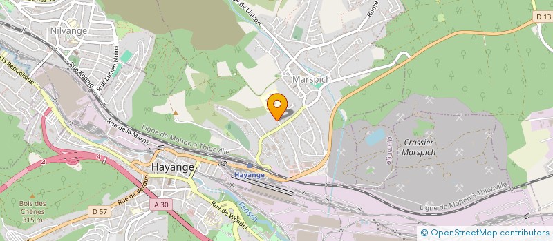 localisation de l'entreprise MADAME ANNE LORSIN  HAYANGE