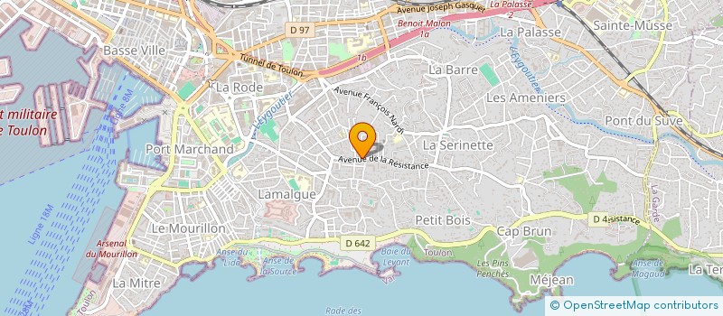 localisation de l'entreprise MADAME ANNE-LOUISE GROUT DE BEAUFORT  TOULON