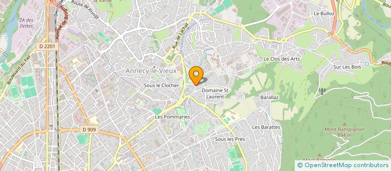 localisation de l'entreprise MADAME ANNE LOURS à ANNECY