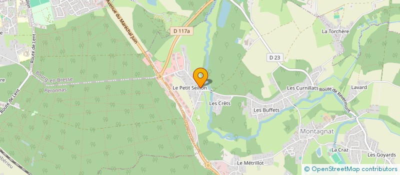 localisation de l'entreprise MADAME ANNE LOUVEL  MONTAGNAT