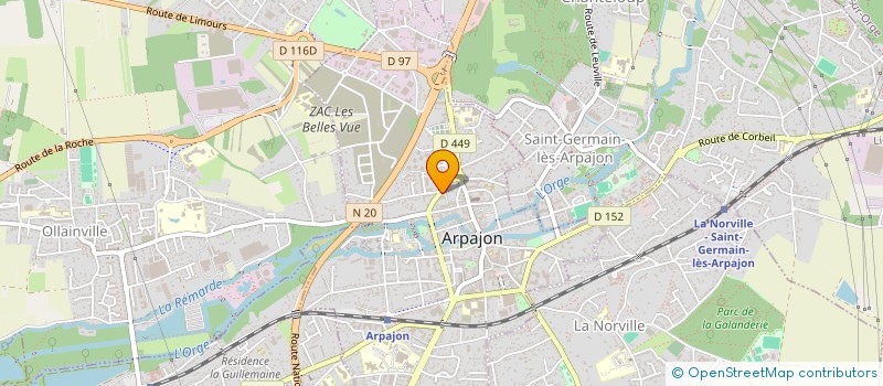 localisation de l'entreprise MADAME ANNE LOVWERSE  ARPAJON