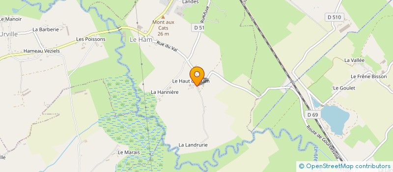 localisation de l'entreprise MADAME ANNE LUCAS  LE HAM