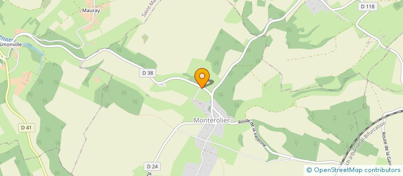 localisation de l'entreprise MADAME ANNE-LUCIE BAYART  MONTEROLIER
