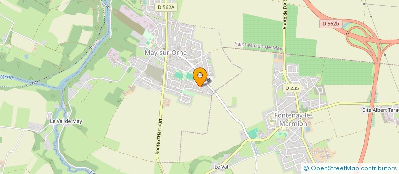 localisation de l'entreprise MADAME ANNE-LUCIE GENOT  MAY-SUR-ORNE
