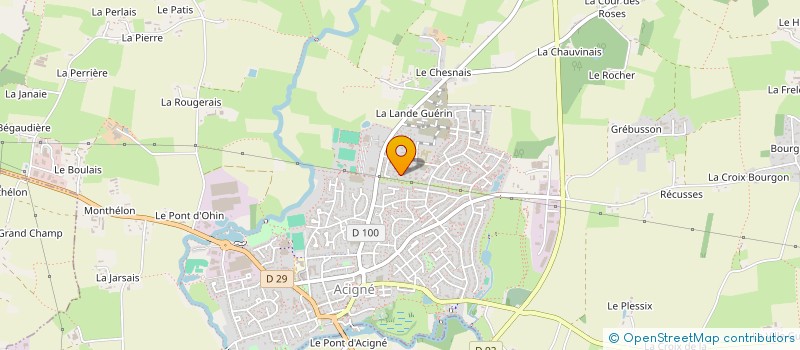 localisation de l'entreprise MADAME ANNE LUCIE GENTIL  ACIGNE