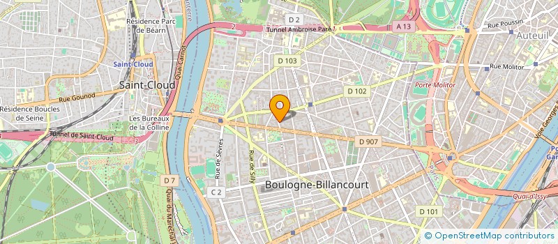 localisation de l'entreprise MADAME ANNE LURET à BOULOGNE-BILLANCOURT