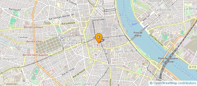 localisation de l'entreprise MADAME ANNE LUZ THEBAUD  BORDEAUX