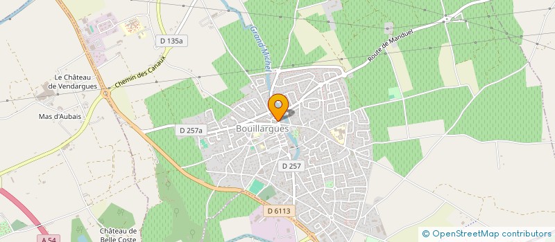 localisation de l'entreprise MADAME ANNE-LYSE AUGE  BOUILLARGUES