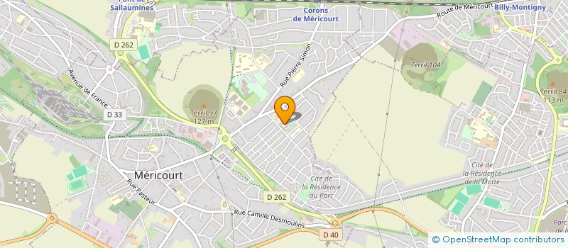 localisation de l'entreprise MADAME ANNE LYSE BAERT  MERICOURT