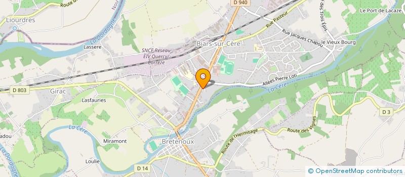 localisation de l'entreprise MADAME ANNE-LYSE OLLIVIER  BIARS-SUR-CERE