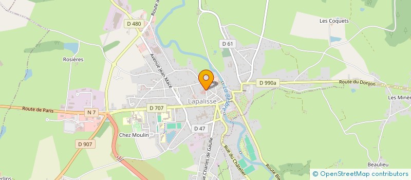 localisation de l'entreprise MADAME ANNE-LYSE PARIS  LAPALISSE