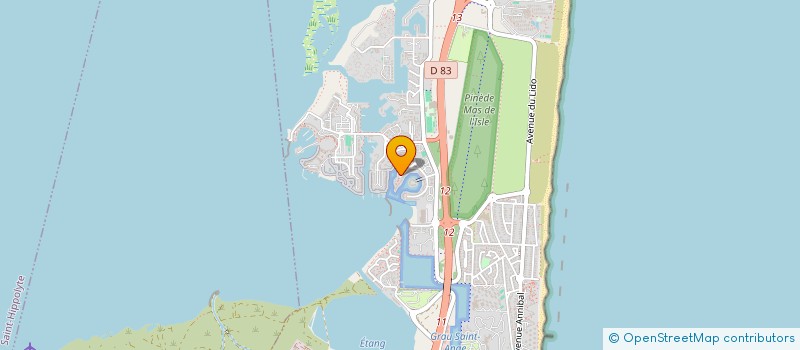 localisation de l'entreprise MADAME ANNE MABIRE  LE BARCARES