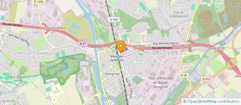 localisation de l'entreprise MADAME ANNE MACQUART  FLERS-EN-ESCREBIEUX