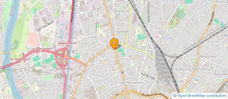 localisation de l'entreprise MADAME ANNE MAGRI  TOULOUSE