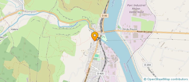 localisation de l'entreprise MADAME ANNE MAGUIN  LE POUZIN