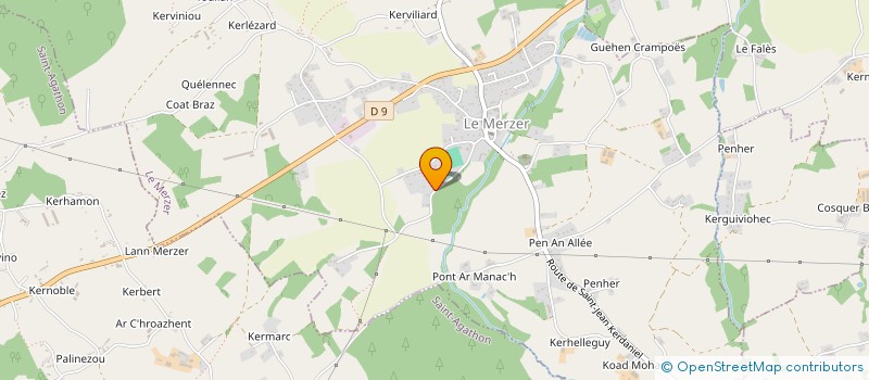 localisation de l'entreprise MADAME ANNE MAHE  LE MERZER