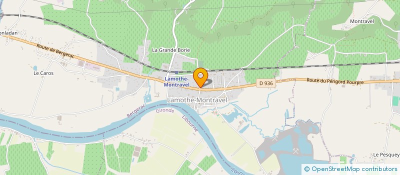 localisation de l'entreprise MADAME ANNE MAIGROT  LAMOTHE-MONTRAVEL