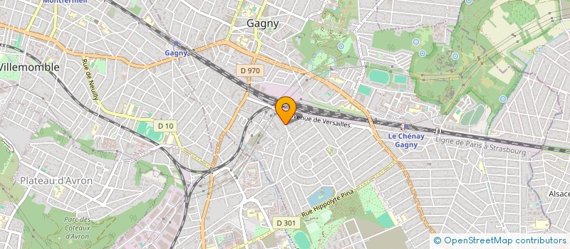 localisation de l'entreprise MADAME ANNE MAILLET  GAGNY