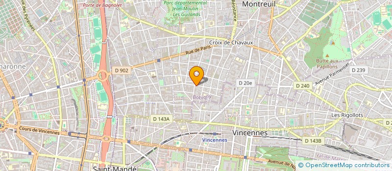 localisation de l'entreprise MADAME ANNE MAINCENT à MONTREUIL