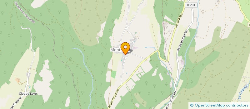 localisation de l'entreprise MADAME ANNE MALLET  MONTSALIER