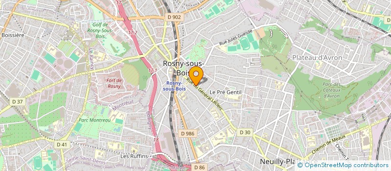 localisation de l'entreprise MADAME ANNE MANGANI à ROSNY-SOUS-BOIS
