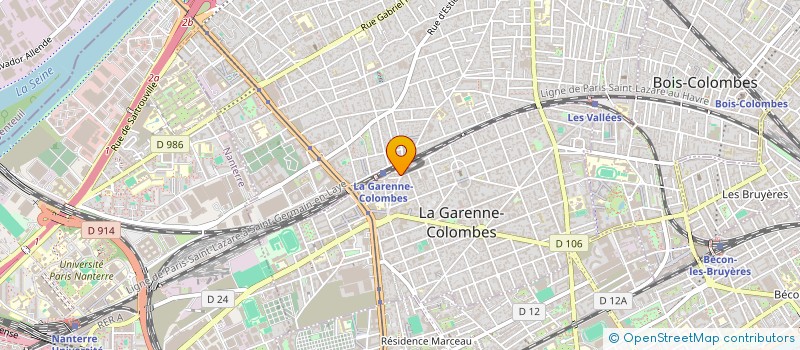 localisation de l'entreprise MADAME ANNE MARBOT à LA GARENNE-COLOMBES