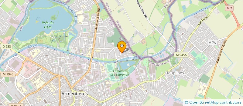 localisation de l'entreprise MADAME ANNE MARCANT à ARMENTIERES