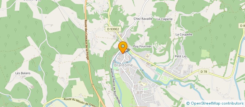 localisation de l'entreprise MADAME ANNE MARCANTEI à BRANTOME EN PERIGORD