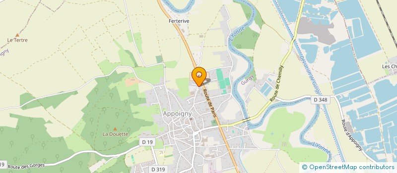 localisation de l'entreprise MADAME ANNE MARCEAU  APPOIGNY